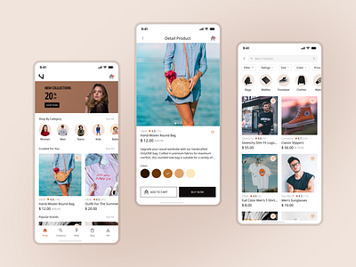 App For Fashion E-commerce app buy clean design e commerce ecommerce fashion minimalist simple white