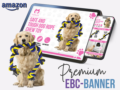Dog Rope Toys EBC-Module abanner amazon infographics amazon listing banner design bol listing ebc ebc content ebc module graphic design listing design listing image premium banner shopify listing