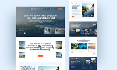 Finulent - Renewable Energy Website Design corporate elegant website figma mockup figma web design figma website modern website renewable energy website solar business solar energy solar solution website designer website mockup website ui design