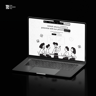 Hero Section Website Design. animation figma illustration prototyping ui web web design