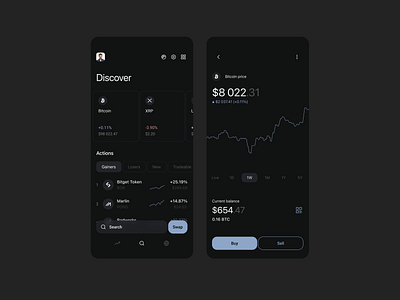 Notex app app design application buy crypto change crypto chart crypto crypto app crypto app design crypto search mobile mobile application sell crypto swap token ui ux wallet