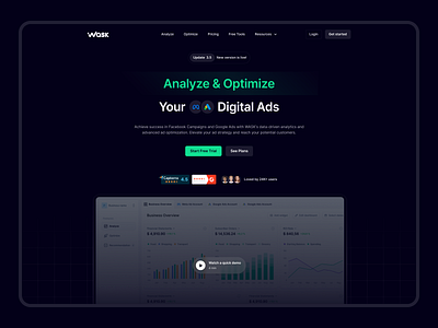 SaaS App Landing Page UI Design app figma landing page saas ui design ux design