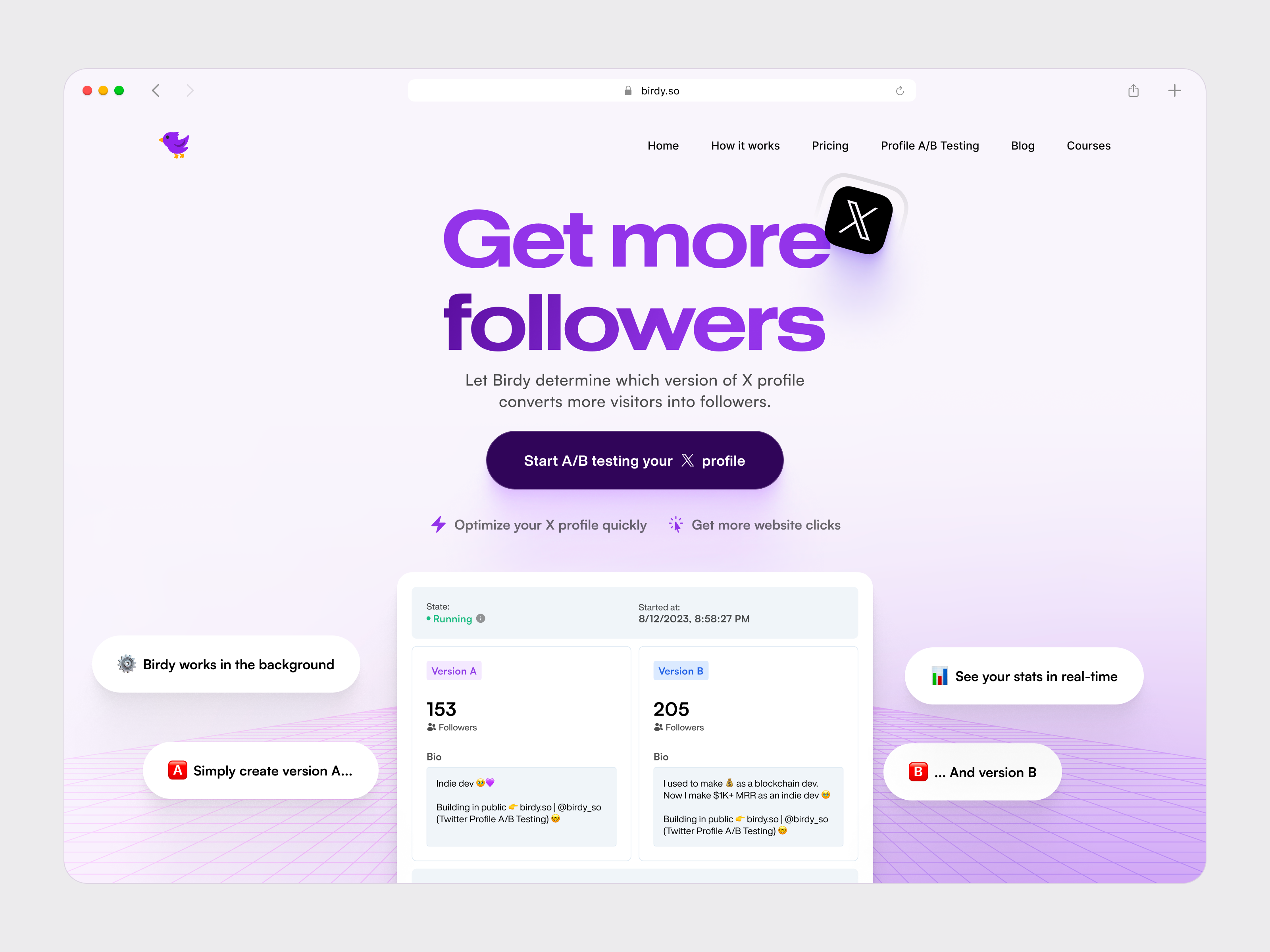 Example of Quick Landing Page Design