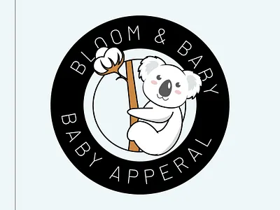 Day 46: Baby Apparel Brand Logo - Bloom & Baby apparel brand baby brands branding dailylogochallenge graphic design logo