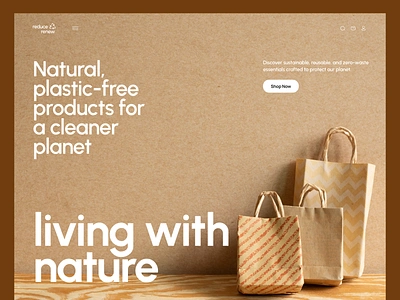 Eco Shopping Bag agency bag design ecommerce elementor framer goods landing marketplace nature online page product shop shopping ui webflow website wordpress