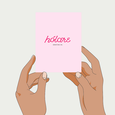 Holare graphic design hands illustration logo vector