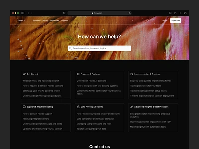 Help Center / How can we help? dark dark mode documentation figma get started help help and docs help and support help center how can we help popular product design questions search support topics ui ux web design website