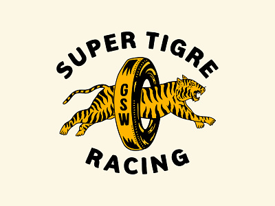 Super Tigre Racing branding design graphic design merch motorcycle tiger tigre truckercap vector