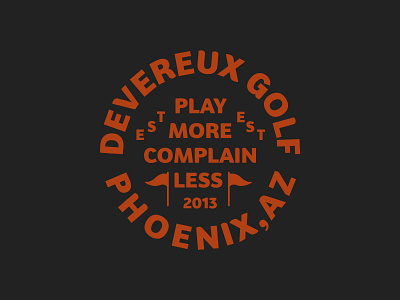 Devereux Golf Phoenix AZ alacran branding design golf graphic design logo merch phoenix scorpion typography vector