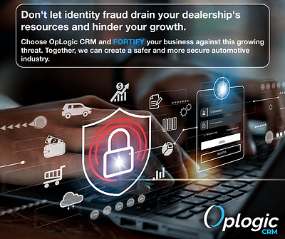 Oplogic - Identity fraud advertising automotive automotive banner banner branding design graphic design marketing social media social media post