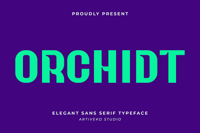 Orchidt Modern Sans Serif Font elegant font modern monder orchidt premium sans serif