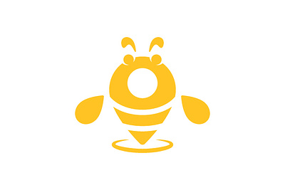 bee location logo abstract bee dating location logo navigation pin