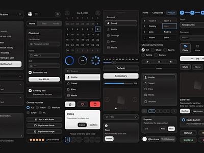 Shaping Mono UI kit components ⟢ branding components dark mode design design system development figma figma ui kit interface styles ui ui design ui kit ux variables web design