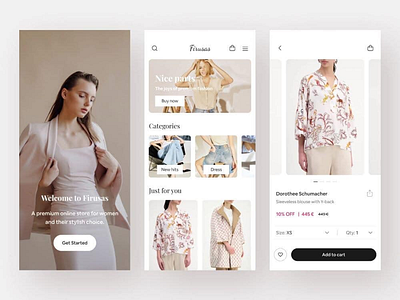 Fashion App Design app app design fashion app mobile app design style app design ui design