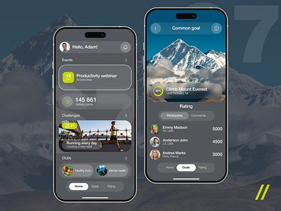 Fitness Mobile iOS App android android design app app design app design concept app design template design fitness goal ios ios design mobile mobile app online product design sport ui ux