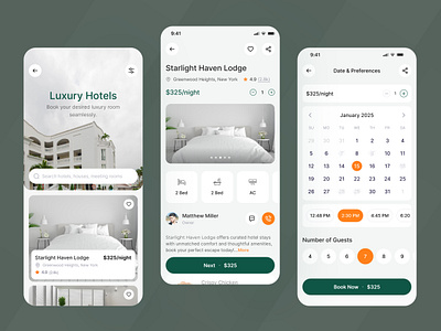 Hotel Booking App app design b2b booking app clean delisas hotel app hotel booking hotel service ios mobile app modern saas sas ui ux