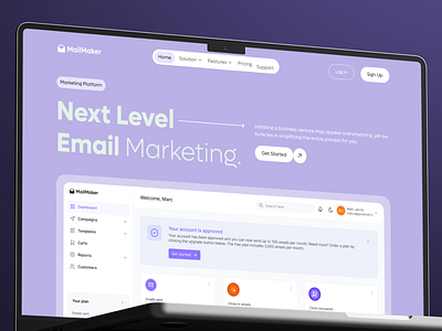 Email Marketing Platform app uiux camping website email email marketing email marketing platform email marketing web uiux email marketing website marketing web uiux marketing website motion graphics saas app saas landing page saas web design saas website ui ui animation ui design uiux web uiux