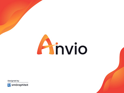 A Letter Logo Design - Anvio a letter logo design a letter mark a logo a logo unused a minimalist logo a modern logo anvio anvio logo brand guidelines brand identity branding dribble logo letter a logo logo logo inspiration professional logo smgraphitex typography visual identity