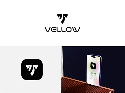 Vellow || V Letter black blockchain branding creative dribbble shot flow identity letter logo inspirations logo mark modern popular logo shape symbol tech industry technology v