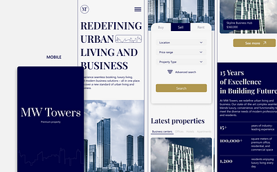 Real estate | Mobile Landing page design figma landing page mobile mobilelanding ui uxui webdesign website