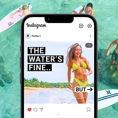 Interactive Instagram Carousel for Hurley animation branding carousel content marketing digitalmarketing engaging content graphic design hurley instagram interactive marketing motion graphics social media target audience ui