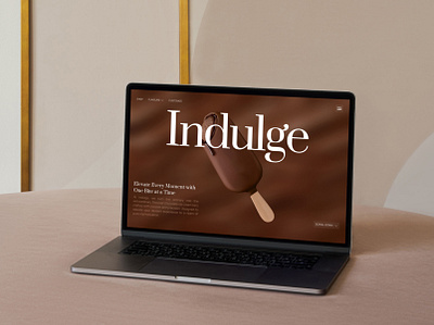 Indulge - Ice cream bar Landing Page ecommerce ui ecommerce web ice cream ui landing page ui ui design ui ux web design