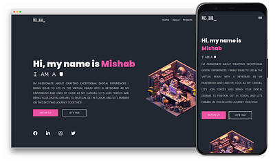 Portfolio Website ui