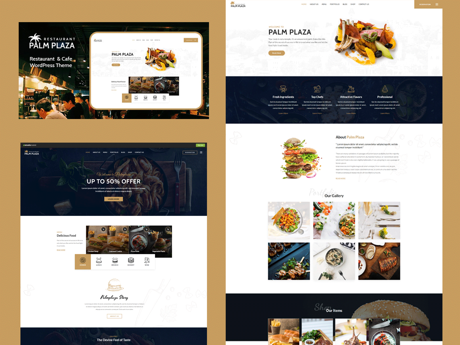 🍽️ Create Delicious Experiences! ☕ cafedesign cafewebsite palmplaza palmplazatheme restaurantthemes restaurantwebsite