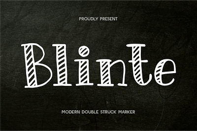 Blinte - Doublestruck Serif chalk font christmas font cool font double struck font dynamic font fresh font inspiring font marker font modern font outline font pencil font playful font poster font serif font