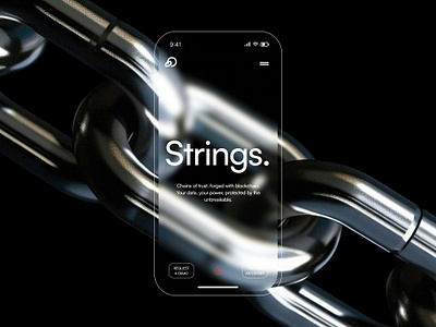 Strings - Mobile App Concept app design application design chainblock ui mobile app concept mobile app design ui ui app ui design web design