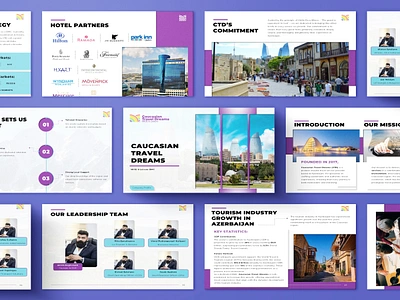 Company Profile Pitch Deck adobe photoshop azerbaijan business deck company profile deck creative presentation design graphic design investor deck mock up pitch deck pitch deck design pitch deck mock up powerpoint presentation ppt presentation design presentation template travel company profile