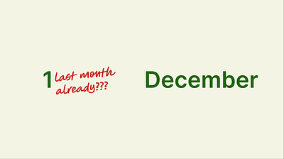 December Diary animation figma motion graphics