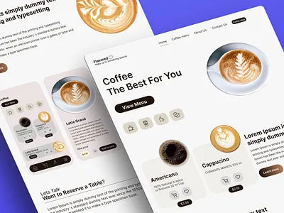 Flavored landing page ui ui design web design