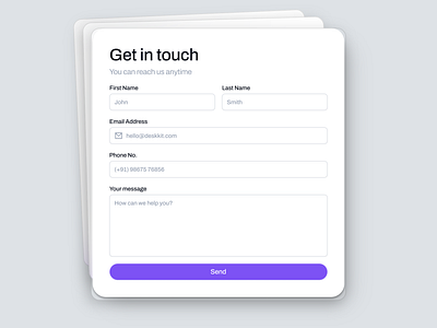 Contact Form Component app ui branding component contact contact page contact us dashboard design form login page ui ux