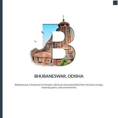 A to Z India - B : Bhubaneswar a to z india adobe photoshop b bhubaneswar cities in letter creative deisign graphic design image in letter indian cities