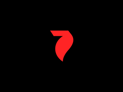 7 Sins 7 branding concept design. double meaing flame logo logo mark mark minimalist number number 7 roxana niculescu seven simple sins unused