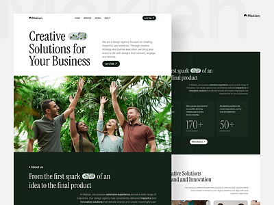 Makian Studio - Portfolio & Agency Website Template agency freelancer hero landing landingpage mobile page personal portfolio responsive template web design webflow website