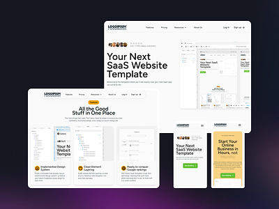 The Classic SaaS Website framer framer website saas company website saas website template web design