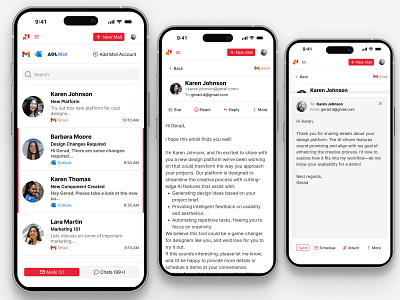 Unified Mailbox Mobile - Ultcom 2.0 mobile app mobile ux ui ux ux design uxdesign