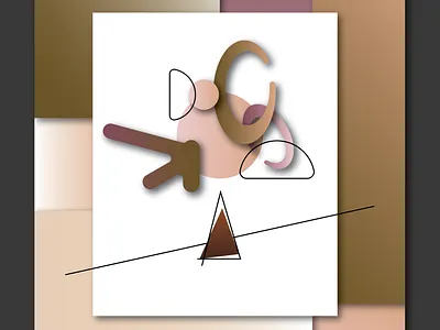 38.1.1 circle illustration line minimal modern modern art print shape tree