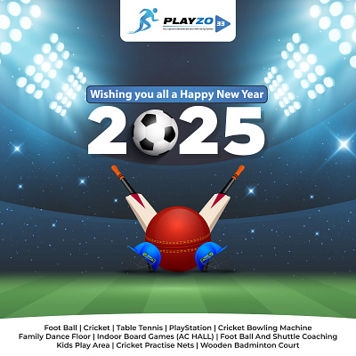 New Year Poster for a Sports Company