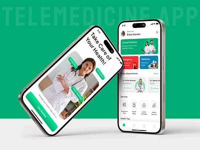 Telemedicine App app design digital healthcare doctor on demand app healthcare app healthcare app development medical app mobile app design telemedicine app telemedicine app development ui design uiux