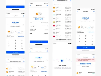 Coinspot — Buy, Sell, & Swap app crypto cryptocurrency mobile app ui