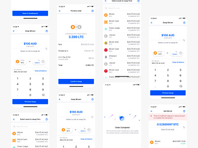 Coinspot — Buy, Sell, & Swap app crypto cryptocurrency mobile app ui