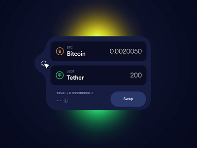 Cryptocurrency Swap animation app bitcoin blockchain coins crypto cryptocurrency design finance fintech interface mobile swap token transaction ui usdt ux wallet web3