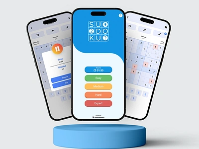 Sudoku App android app community design game game challenge graphic design mobile mobile app online game puzzle game puzzle time sudoku sudoku master ui uiux user experience ux