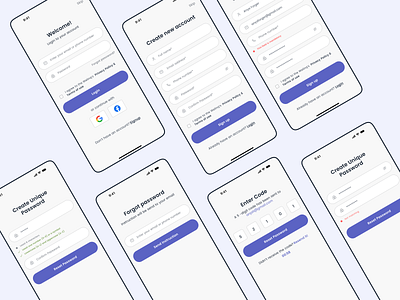 Signup and Login app login signup ui uiux