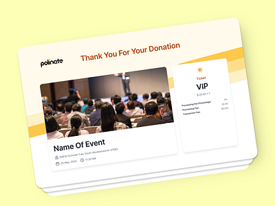 Polinate - Thank You Page app ui branding design login page thankyou page ui ux