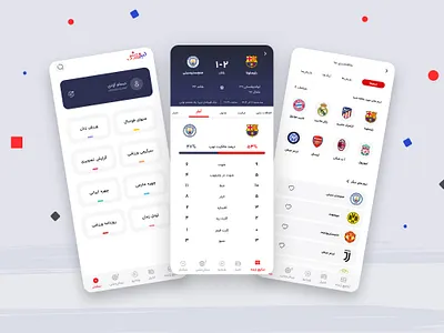 Sport News Application app design product design sport ui ux