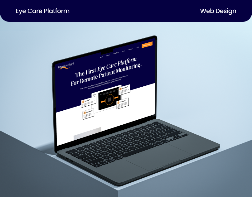 Website Design For Eye Care figma landin landing page ui design web design website website design